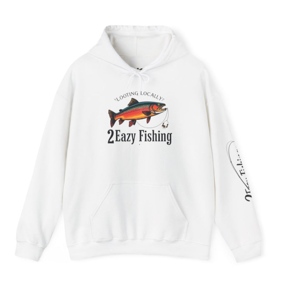 Looting Locally Fishing Hoodie