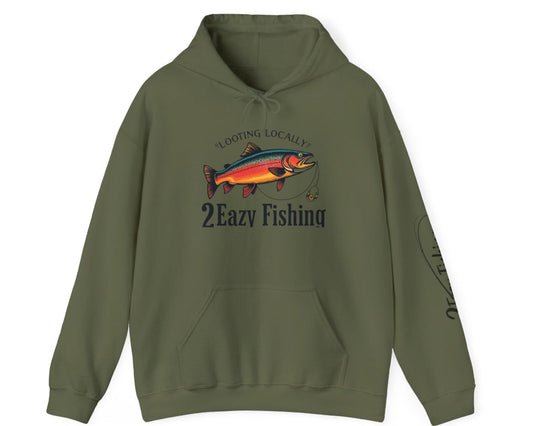Looting Locally Fishing Hoodie